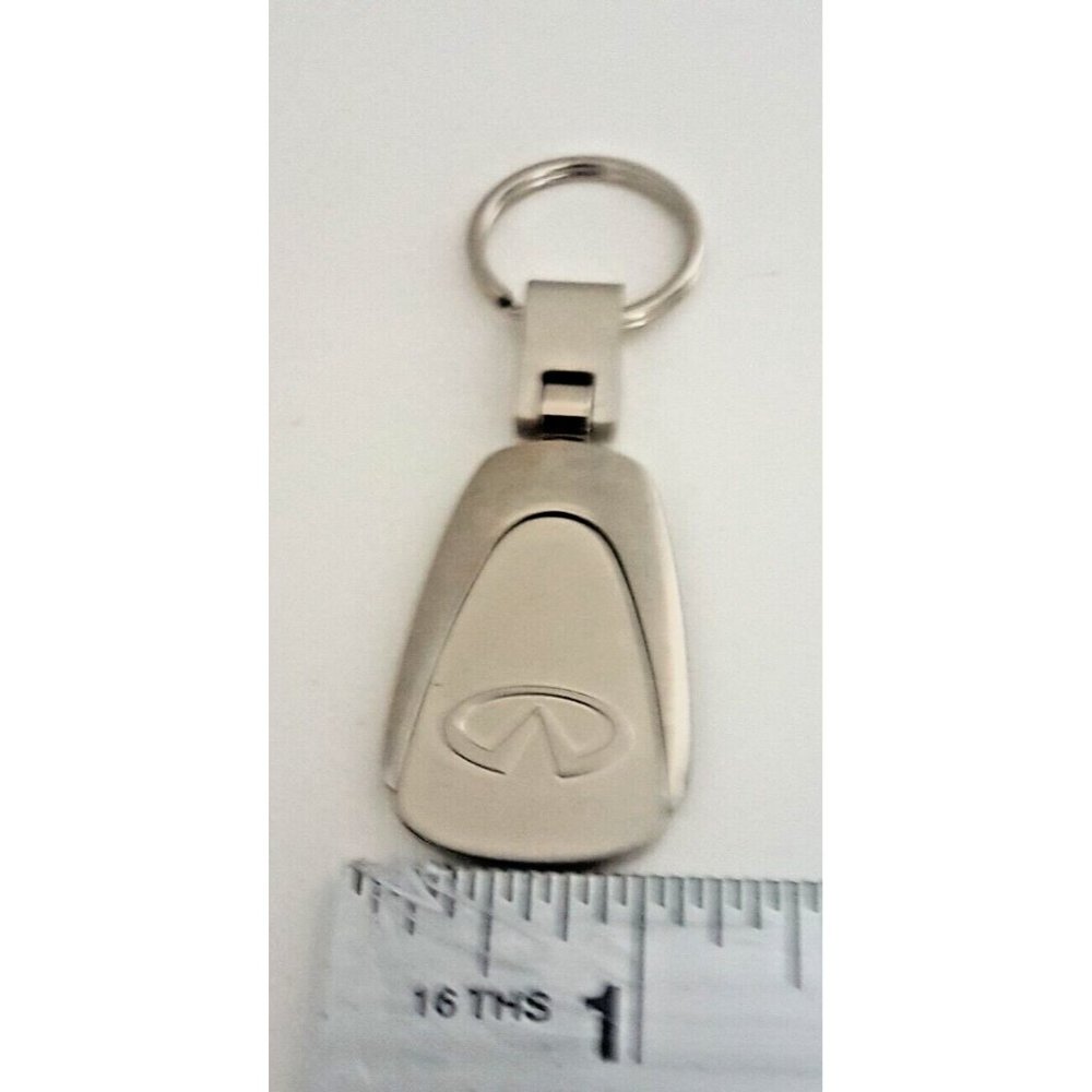 KeyChain Key Ring For Infiniti Silver Color Metal NEW - Picture 4 of 5